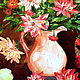 Paintings with flowers and fruits Dahlias oil. Pictures. Zabaikalie. My Livemaster. Фото №4