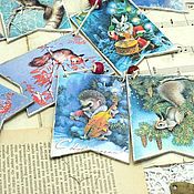 Сувениры и подарки handmade. Livemaster - original item Garland Soviet postcards animals. Handmade.