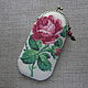 Glasses case 'rose Eden' eyeglass case beaded with clasp. Eyeglass case. SilkArt Tatyana. Online shopping on My Livemaster.  Фото №2