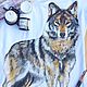 Handpainted t-shirt Wolf. T-shirts. Let's be unique (LetsBeUnique). Online shopping on My Livemaster.  Фото №2