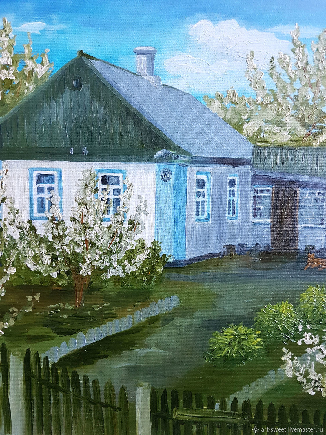 Пейзаж с украинским домиком