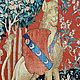 Гобелен сюжет 15 века "Осязание"дама,единорог,лев. Гобелен. Волшебная комната(The magic room). Ярмарка Мастеров.  Фото №6