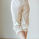 Order Pantaloons for women with lace vanilla color. Delicate Clothing Store (Daria). Livemaster. . Underpants Фото №3