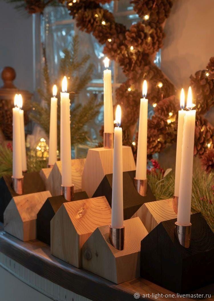 Декор: Подсвечник,заготовка,деревянный подсвечник в интернет-магазине ...