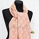 Silk double-sided scarf from Hermes fabric 'Monogram'. Wraps. Platkoffcom. My Livemaster. Фото №5