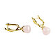 Rose Quartz Earrings, Quartz Drop Earrings. Earrings. Irina Moro. Online shopping on My Livemaster.  Фото №2
