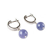 Украшения handmade. Livemaster - original item Bright blue earrings, English castle earrings, earrings gift. Handmade.