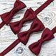 Bow tie Burgundy, Ties, Moscow,  Фото №1