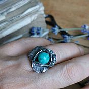 Винтаж: Размер 17.5.Арт-Деко!серебряный перстень ручной работы с цитрином