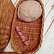  Корзина для вязания плетеная из бумажной лозы. Корзины. Анжелика Лепина. Ярмарка Мастеров.  Фото №5