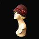 Bordeaux ' Red wine'. Hats1. Novozhilova Hats. Online shopping on My Livemaster.  Фото №2
