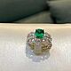 Diamond and Emerald Rings Transformer 2in1. Ring set. luxuryclub. Online shopping on My Livemaster.  Фото №2