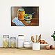 Oil Painting Still Life with Honey and Almonds. Pictures. Painting by Margarita Drevs. My Livemaster. Фото №6
