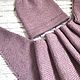 Комплект Шапка+Платок "Lavender melange". Комплекты головных уборов. Ganskaia.. Ярмарка Мастеров.  Фото №5