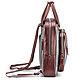 Order Leather backpack 'Kasandra' (silver and Burgundy metallic). Russian leather Guild. Livemaster. . Backpacks Фото №3