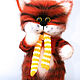 Ginger Cat Crocheted toy. Interior doll. The most beautiful toys. Online shopping on My Livemaster.  Фото №2