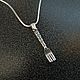 Unusual fork pendant. Silver 925 sample, Pendant, Turin,  Фото №1