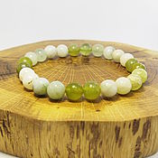 Украшения handmade. Livemaster - original item Three Jade Beads Bracelet. Handmade.