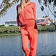 Cashmere suit zipper hooded Coral, Suits, Moscow,  Фото №1