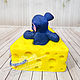 Мыло фигурное Мышка в Сыре для детей. Мыло. ⚜️ Мыло ручной работы Edenicsoap. Ярмарка Мастеров.  Фото №4
