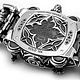 Часы из серебра и золота Notre Dame AZW-001BS. Часы наручные. Blacksilver. Ярмарка Мастеров.  Фото №4