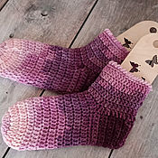Аксессуары handmade. Livemaster - original item Knitted socks crochet. Handmade.