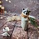 Енотик Яша вязаный спицами. Амигуруми куклы и игрушки. KnitFunnyZoo. Ярмарка Мастеров.  Фото №5