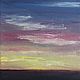 Miniature oil painting 'Sunset' (postcard ). Pictures. letymary (letymary). Online shopping on My Livemaster.  Фото №2