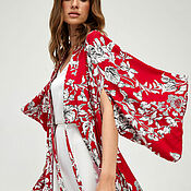 Платье-кимоно «Анемоны»