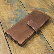 Сумки и аксессуары handmade. Livemaster - original item Leather Wallet Longer with Magnetic Closure. Handmade.