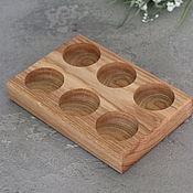 Посуда handmade. Livemaster - original item Wooden stand for eggs 6pcs.. Handmade.