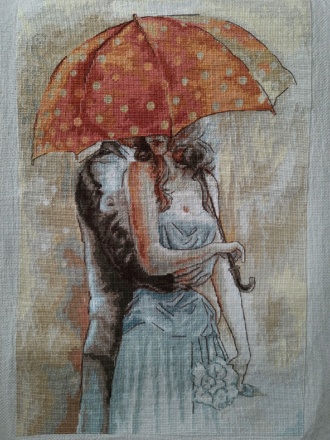 Вышивка под зонтом