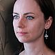 Серьги «Зачарованный сад». Серьги классические. Творческая мастерская Madormidera. Интернет-магазин Ярмарка Мастеров.  Фото №2