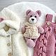 Заказать Вязаный комплект на девочку, на 6-9 месяцев. safina_knit. Ярмарка Мастеров. . Комплекты одежды для малышей Фото №3