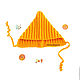 Order Hats: knitted elf beanie for girl orange. babyshop. Livemaster. . Baby hat Фото №3
