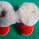 Fur children's Slippers chuni from 21 to 25 sizes. Babys bootees. Warm gift. Online shopping on My Livemaster.  Фото №2