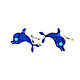 Lapis Lazuli Dolphin CUFFLINKS. Cufflinks handmade. Cuff Links. ARIEL - MOSAIC. Online shopping on My Livemaster.  Фото №2