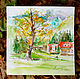Slovenia landscape watercolor on paper, Pictures, Moscow,  Фото №1