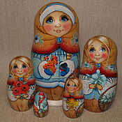 Матрешка 5-кукольная  "Дары августа"