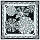 Шейный шелковый платок с ручным подшивом "Балет". Платки. Ginkgo Scarfs (ginkgoscarfs) Шелковые платки  (ginkgoscarfs). Ярмарка Мастеров.  Фото №6