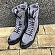 Shoes: Bandolier grey nubuck black sole with darkening. Boots. Hitarov (Hitarov). Online shopping on My Livemaster.  Фото №2