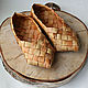 Baby sandals of birch bark 'Berestycki'. National shoes. Mochalka.. My Livemaster. Фото №4