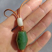 Работы для детей, handmade. Livemaster - original item Large jade beads. Handmade.