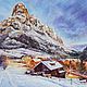 Modern interior texture painting Ski resort in Alta, Pictures, Moscow,  Фото №1