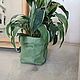 Корзина-мешок для хранения L 36*20*20 см./цвет зеленый. Корзины. ecoideas.shop. Ярмарка Мастеров.  Фото №4