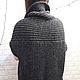 Жилет из шерсти женский вязаный чёрный  цвет в крапинку. Жилеты. AccessoriesWool мягко и комфортно. Ярмарка Мастеров.  Фото №4