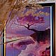 Картина-вышивка крестиком: " Сакура на закате ". Картины. Art21. Интернет-магазин Ярмарка Мастеров.  Фото №2