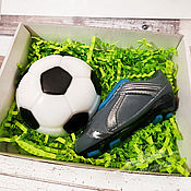 Косметика ручной работы handmade. Livemaster - original item Football player buy a set of handmade soap boots ball football Moscow. Handmade.