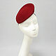 Nataly mini hat. The color is dark red. Hats1. Exclusive HATS. LANA ANISIMOVA.. My Livemaster. Фото №4