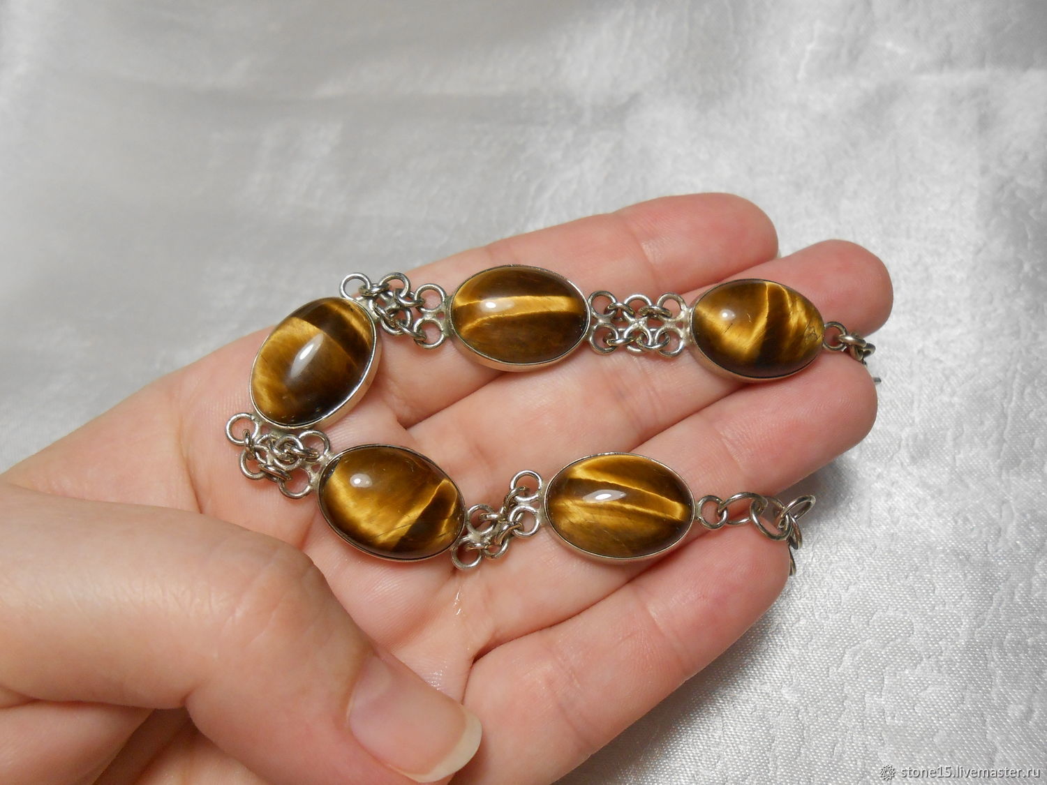 Браслет из тигрового глаза "Золотое руно" купить в интернет-магазине ...